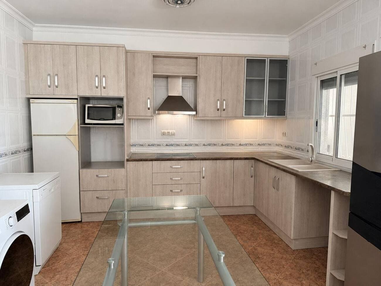 Kitchen one, upper floor, fitted