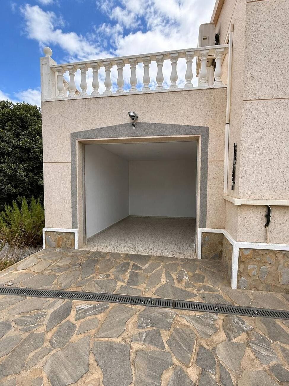 Closed garage